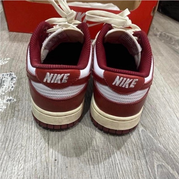 Nike Red and White Sneakers Classic Style - Picture 5 of 6